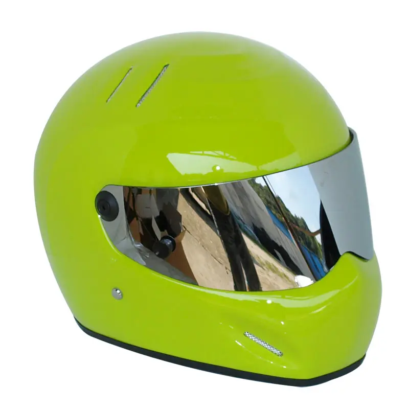 Lemon--Silver lens CRG ATV-5, ретро мотоциклетный шлем для езды на мотоцикле, для Симпсона, персональный гоночный Мото шлем с полным лицом, уличный шлем для взрослых, S-XXL в горошек - Цвет: Lemon--Silver lens