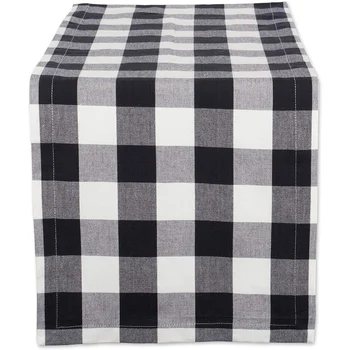 

30X275cm Plaid Tablecloth Rectangular Christmas Table Cover Tablecloth Home Kitchen Decoration