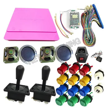 

Pandora 5S Arcade DIY Kit with 1299 in 1 Multi Game Board Happ Style Joystick Push Button Jamma Wire speaker for cabinet machine