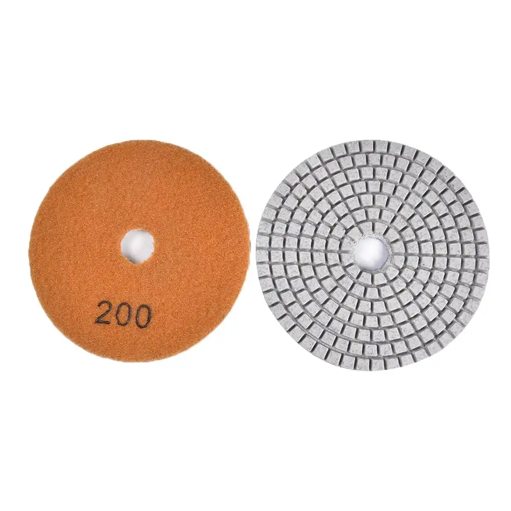 Diamond Polishing Pads Set Rubber Sticking Tray Polishing Pad Most Popular for Granite Marble Concrete