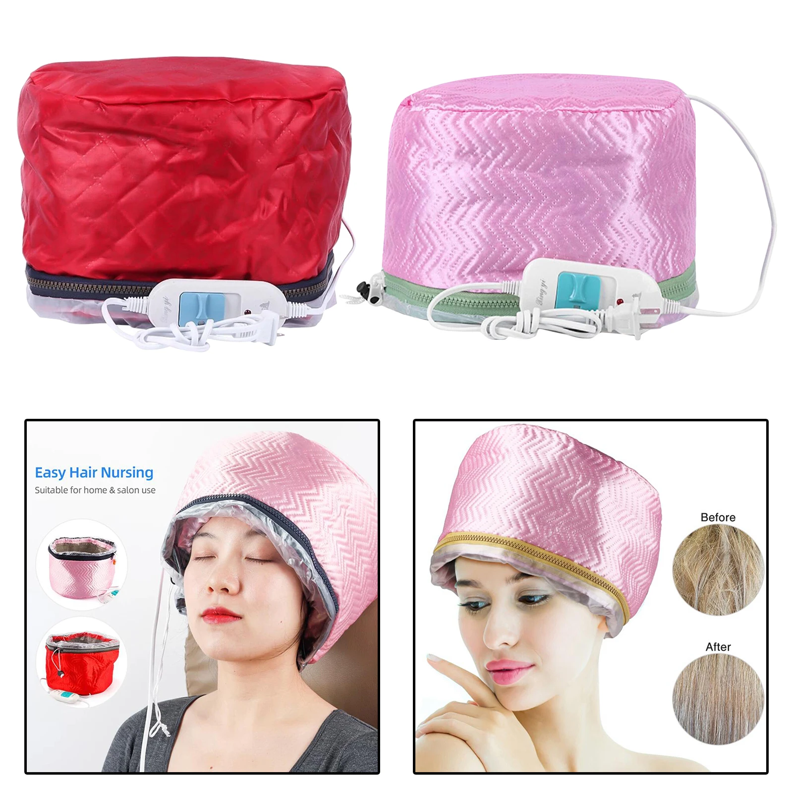 Electric SPA Hair Thermal Treatment Heating Cap Hair Care Steamer Hat Nourishing Hair Electric Hair Care Heating Cap