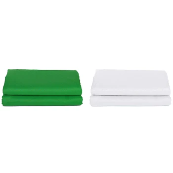 

AMS-2x Green /White Sn Photography Backdrop Solid Color Photo Background Thicken Backdrops Cloth Photography Background