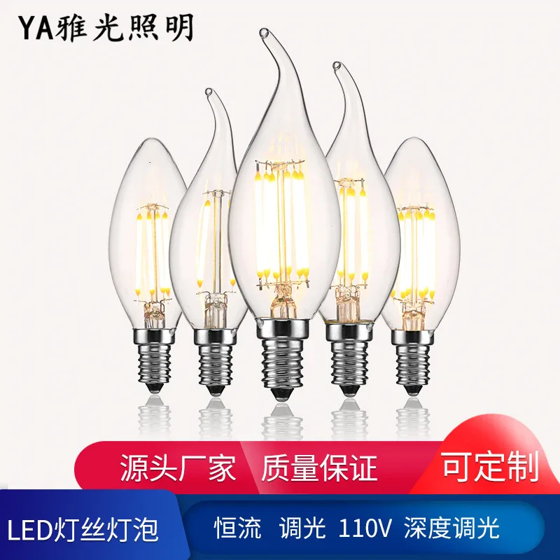 

LED Light Filament Lamp C35 Series Edison Bulb Vintage Energy Saving Candle LED Light Source Manufacturers