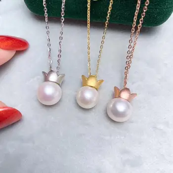 

Charm Crown 925 Sterling Silver Pendant Setting Mounting Findings Accessories for Crystals Agate Pearls Corals Jade Stones Beads