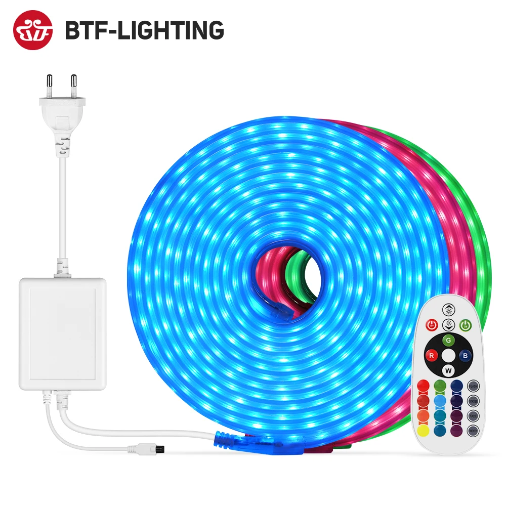 Светодиодная ленсветильник 220 В переменного тока 10 метров 5050 RGB | Освещение