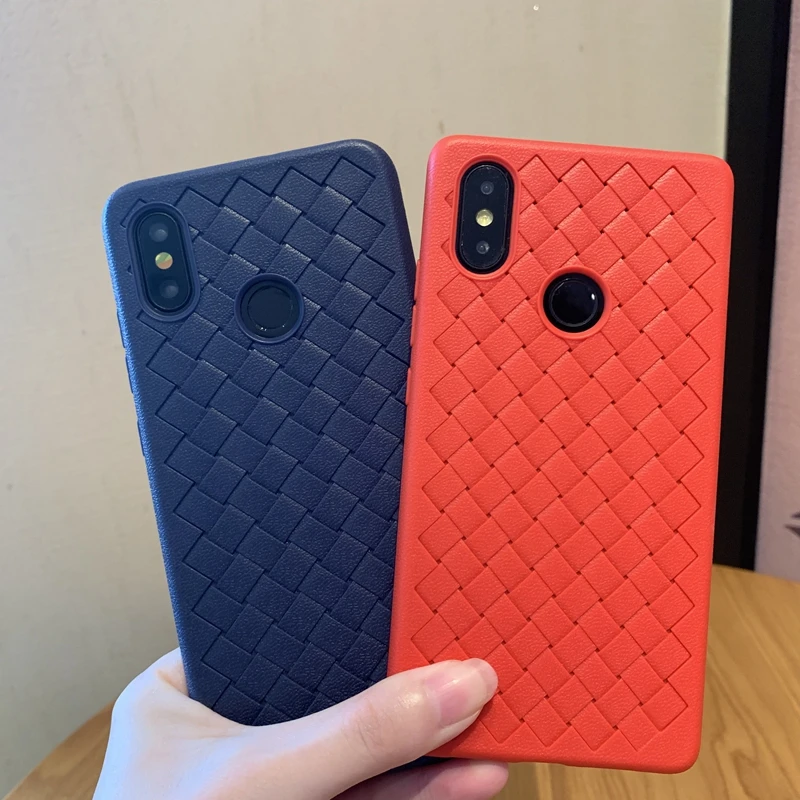 

Weave Woven Grid Soft TPU Silicone Cover Case For Xiaomi Mi 8 9 9T SE A3 Lite Redmi Note 5 Plus 6 6A 7 7A 8 K20 Pro S2 Coque