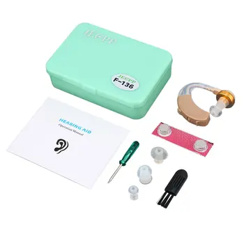 

Ear Hearing Aid Kit Adjustable Behind Ear Sound Amplifier Device Hearing Enhancement Sound Enhancer Ear Care Tools 2019