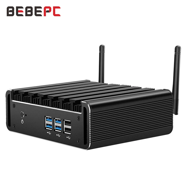BEBEPC Мини ПК Intel Core i7 7500U 5500U i5 7200U i3 7100U безвентиляторный мини компьютер 300 м Вай Фай