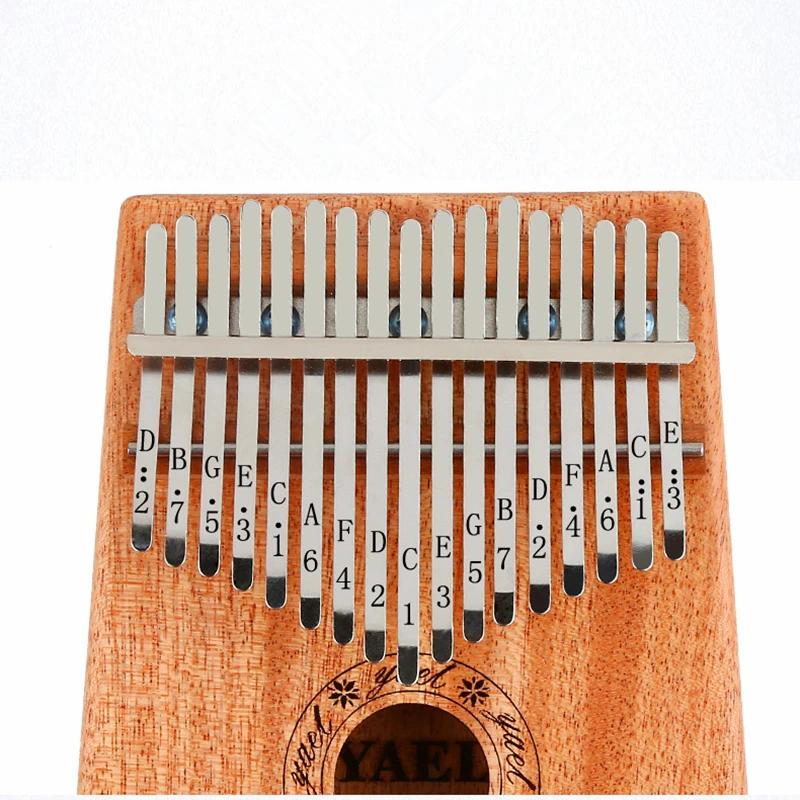 17 клавиш Kalimba красное дерево большого пальца фортепиано Mbira натуральный мини
