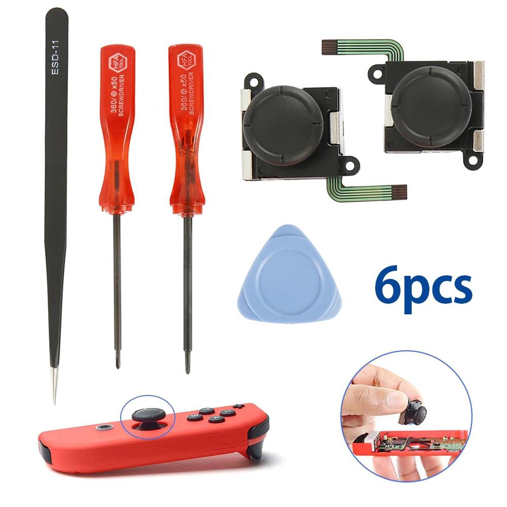 

HOT-3D Analog Joystick Thumb Sticks Sensor Replacements For Nintendo Switch Joy Con Controller