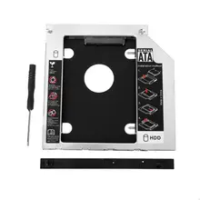 2nd HDD Caddy 9,5 мм SATA для SATA жесткий диск адаптер для ноутбука универсальный CD/DVD LX9A