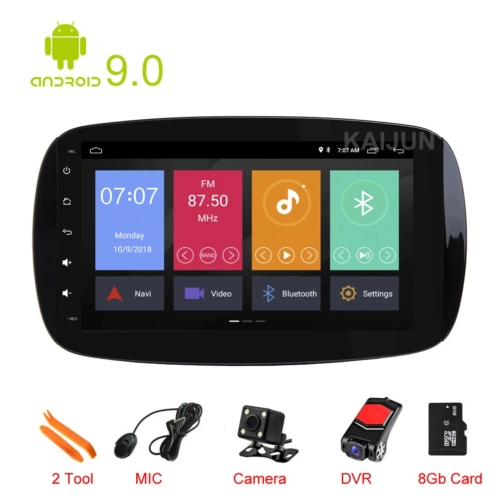 

9" DSP Car Multimedia Stereo Radio GPS Android 9 for Mercedes Benz Smart Fortwo C453 A453 W453 2015 - 2018