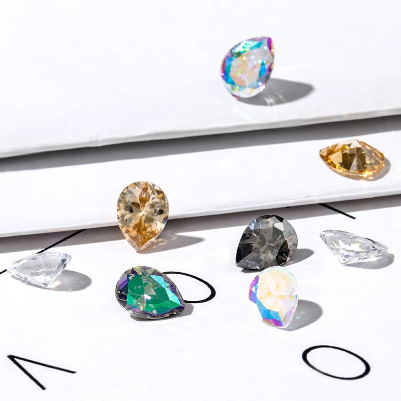 20 Pcs Multi Size AAAAA Zircon Natural Gemstone High Quality Jewelry Zirconia for Earring Necklace Making Accessories for Women