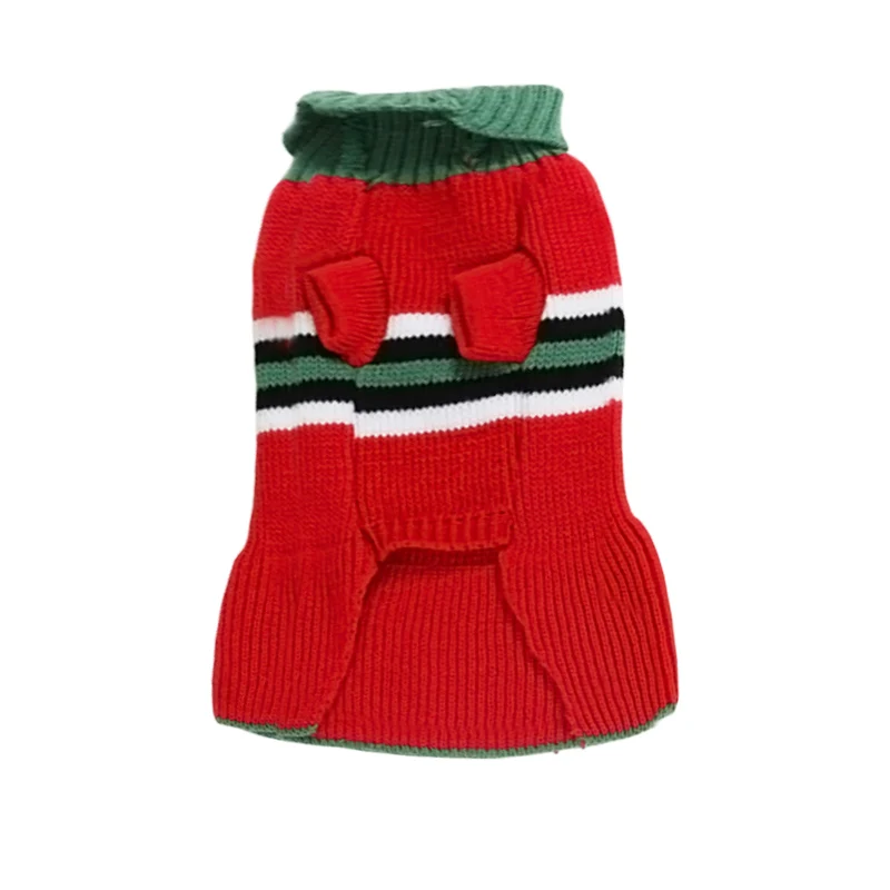 Теплая одежда с котом, рождественские платья-свитера для маленьких свитер для собак, детское платье, одежда, пальто, вязаная трикотажная одежда, Джерси, Perro 35 - Цвет: green