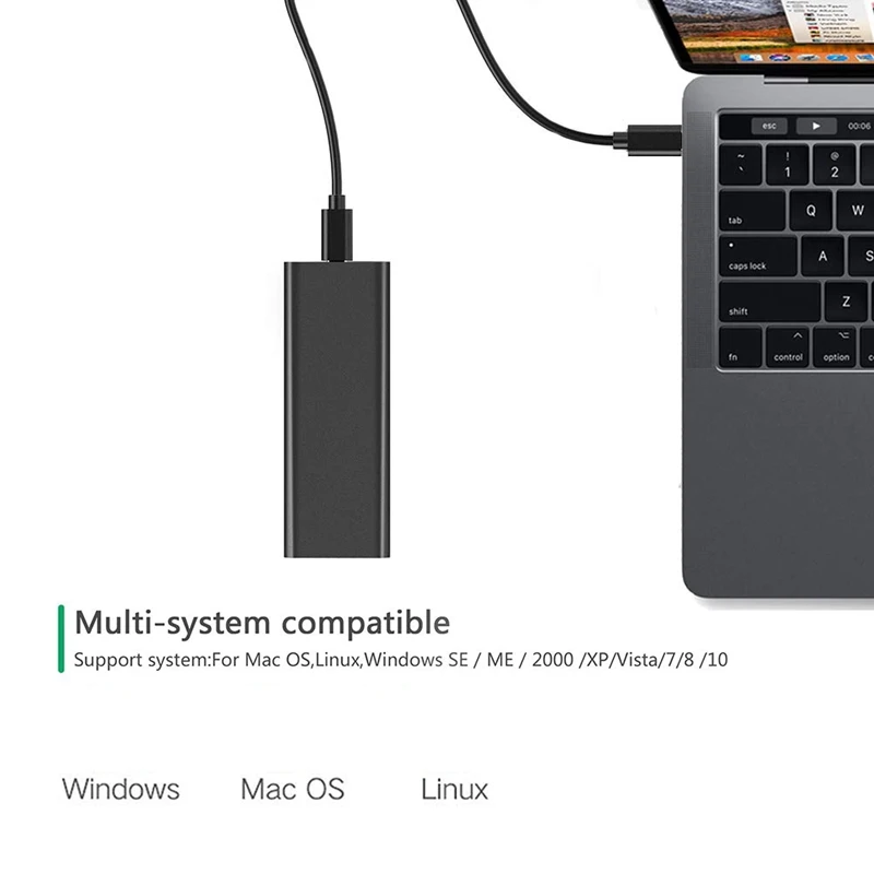 USB 3 1 к M.2 NGFF SSD Тип C адаптер Карточка Внешний корпус чехол для 2230/2242/2260/2280 B Ключ/B + м