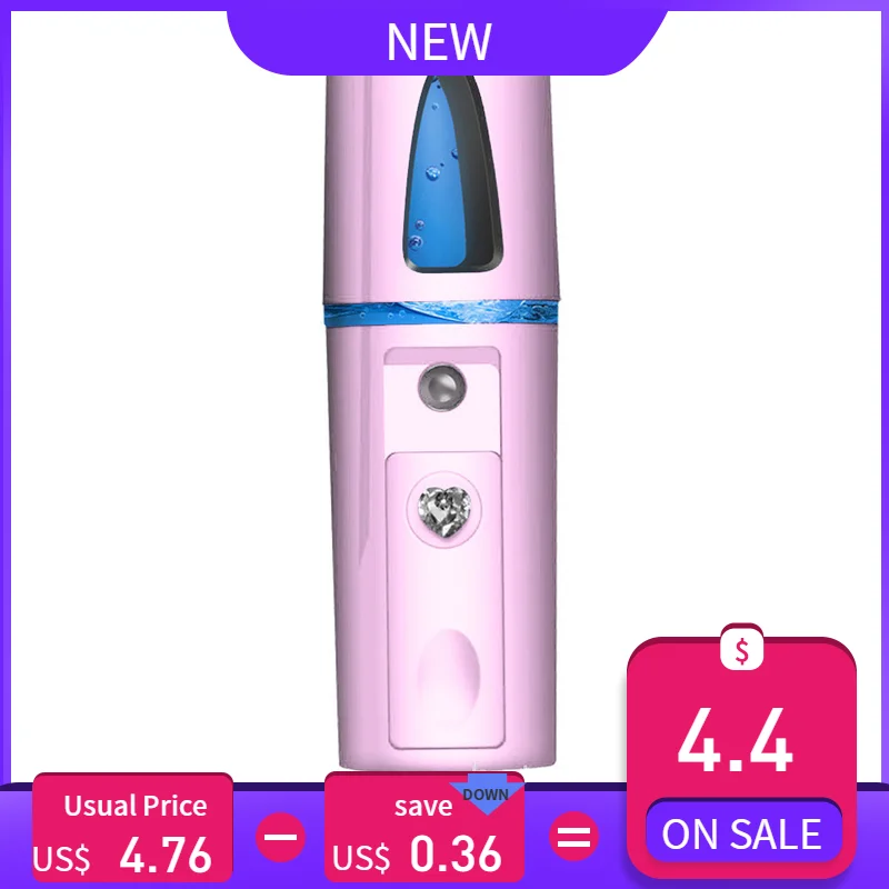 Portable Face Nano Mist Spray Facial Handy Atomization Mister USB microdermabrasion machine derma stamp D300622