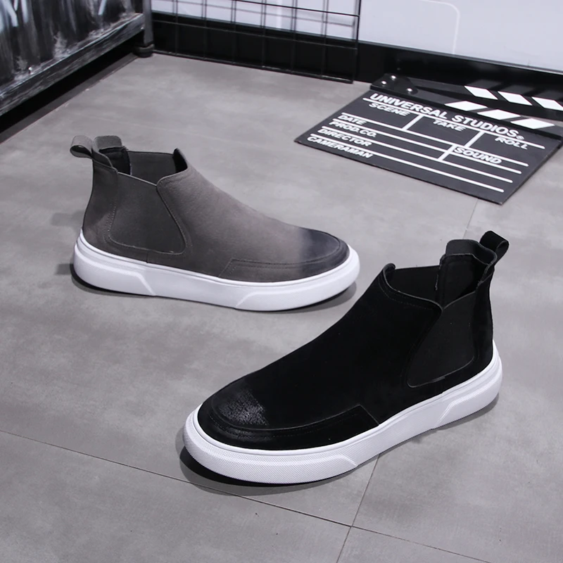chelsea boots white sole
