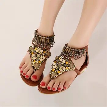 

Brand New Best Quality Chains Bohemia Style Flip Flops Summer Woman Shoes Women Sandals