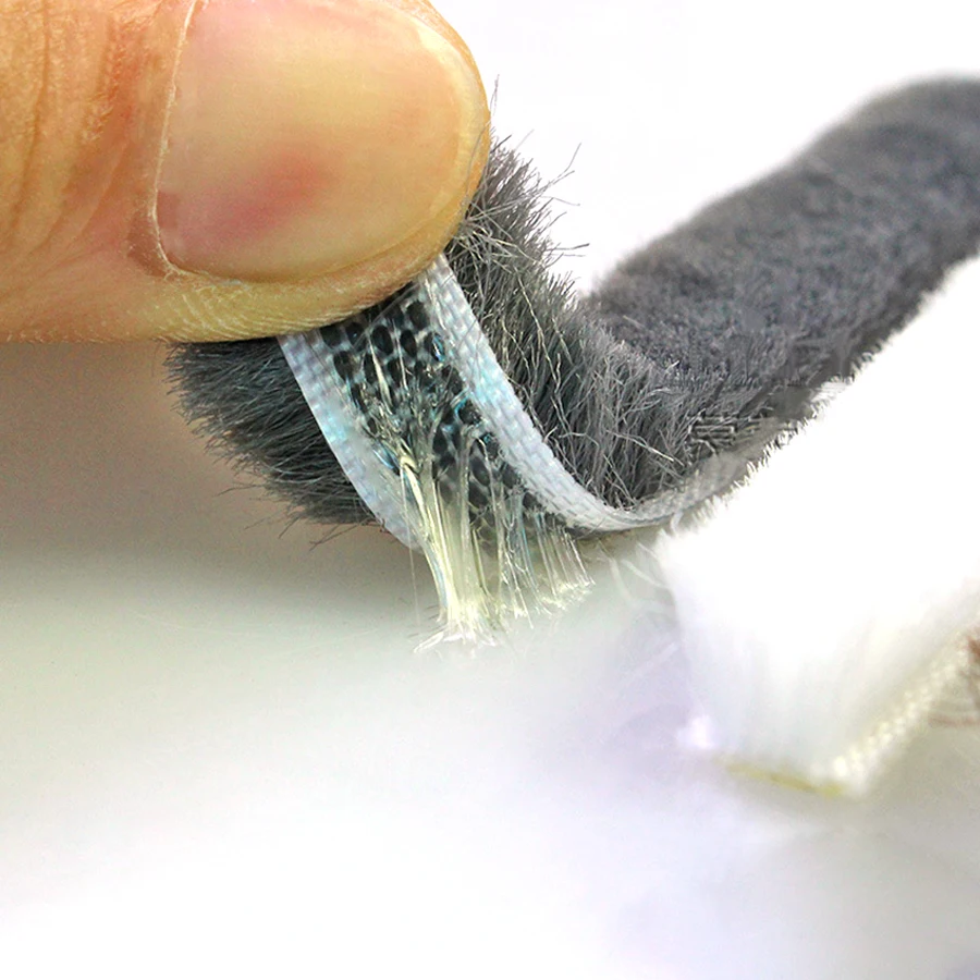 Self Adhesive Draught Excluder Brush Pile Windows Doors Draft Proof Seal 9x5mm 9x9mm 9x15mm 9x23mm Gray/Brown/White