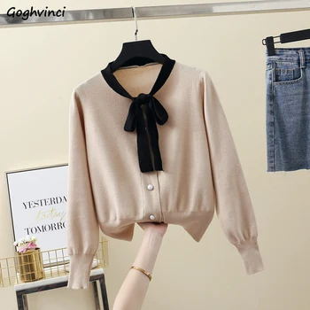 

Sweater Women Korean Style New Fashion Solid Simple Womens Sweaters Slim Cardigans Elegant Females Kawaii Cute Clothing Casual
