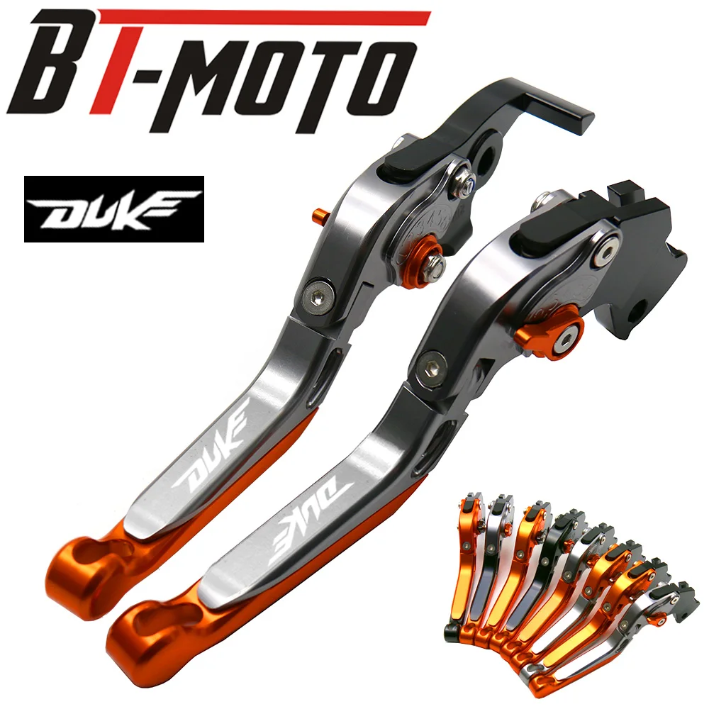 Складные Выдвижные CNC алюминиевые тормозные рычаги сцепления для KTM DUKE 390 RC390 2013- 15 16 17 аксессуары для мотоциклов регулируемые