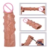 18Cm Realistic Penis Extender Sleeve Reusable Condom Massager Penis Enlargement Condom Delay Ejaculation Intimate Goods 1