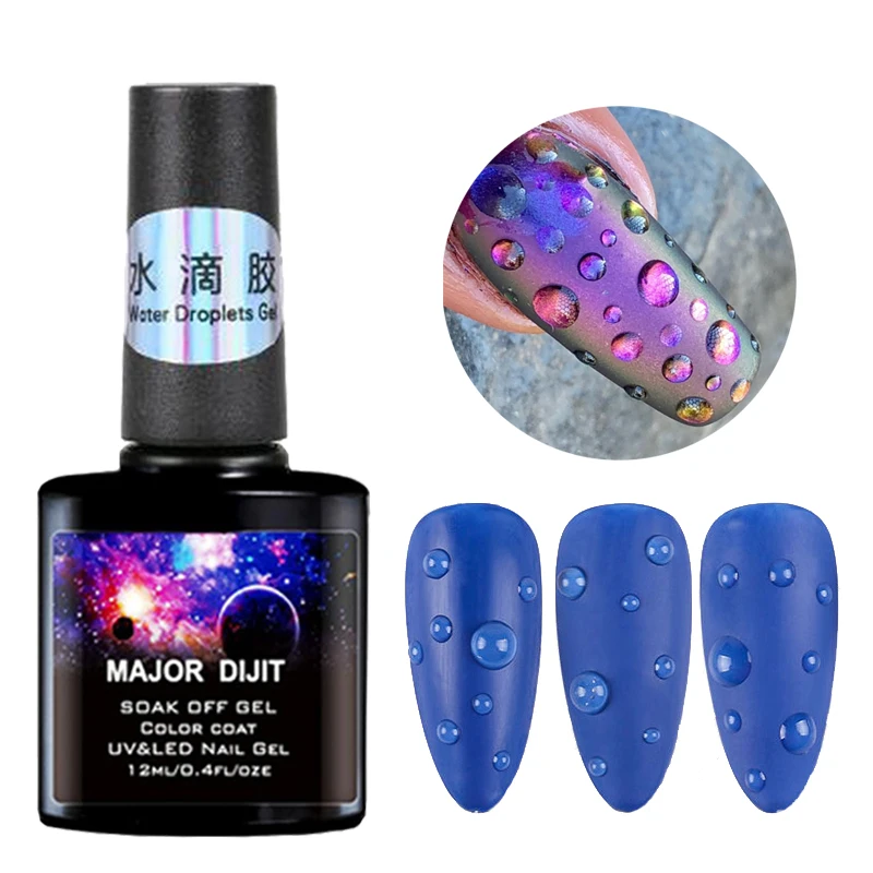 

12ml Transparent Gel Nail Polish Magic Smudge Bubble Water Droplets Soak Off UV Gel Polish Nail Art Decoration Manicure Varnish