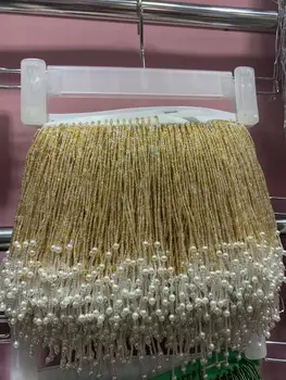 

fashionable beaded Fringe Ribbon Trim yaking-9.6201 hot Fringe tassel Lace Trim for party dress