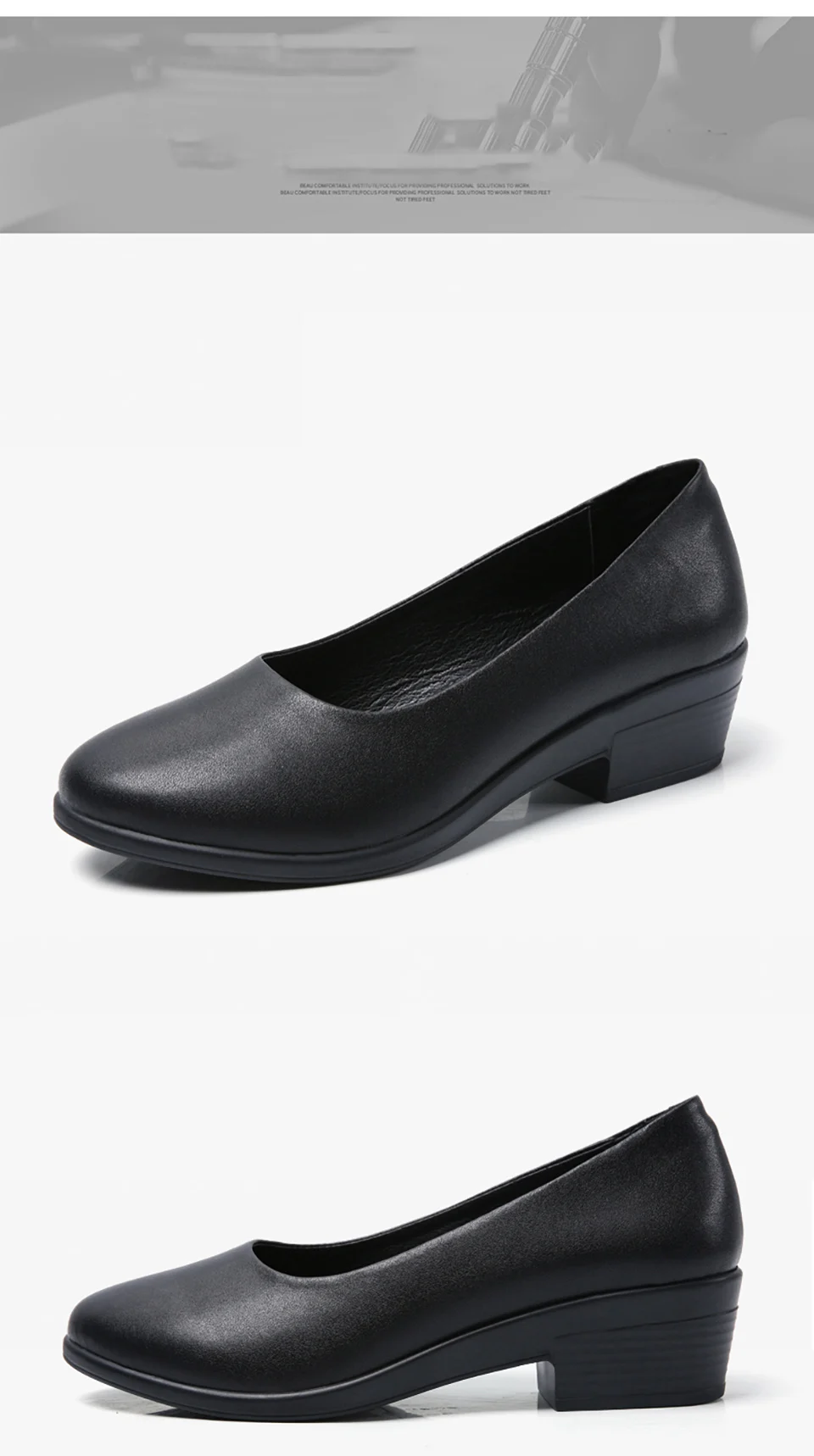EOFK/женские туфли-лодочки без шнуровки; базовая обувь с закрытым носком; женская обувь на квадратном каблуке в гостиничном стиле и Стюардесса Авиакомпании; женская обувь на среднем каблуке