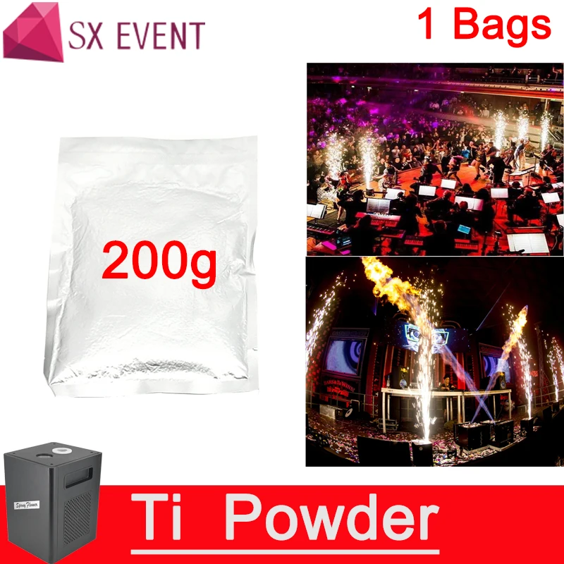 Exterior da Faísca Aplica o pó Titanium do Metal para o pó Frio da Máquina dos Fogos de Artifício da Fase da Chama o Sparkler Frio Interno 1 chama fria no palco, fogos de artifício