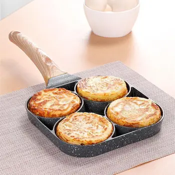 

Deep Fried Omelet Mold 4 Hole Non Stick Breakfast Practical Burger Eggs Ham Restaurant Omelet Pan Cooking Easy Egg Artifact