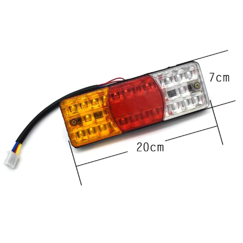 12V LED Waterproof Motorcycle Tail Light Reverse Brake Stop Motorcycle Turn Signal 3 Colors Motorbikes Signal Light High Quality