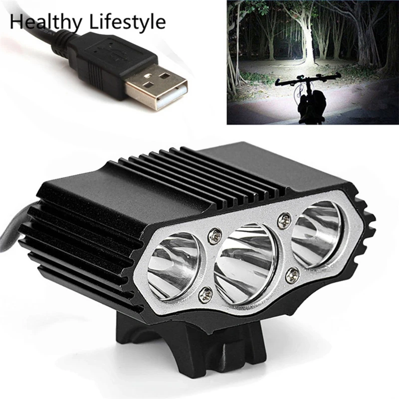 Sale ABUO-12000 Lm 3 x XML T6 LED 3 Modes Bicycle Lamp Bike Light Headlight Cycling Torch Outdoor Bike Bicycle Light Accessories 4