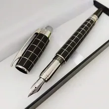 Stylo de luxe pliant noir et gris, papeterie fournitures de bureau, stylos à encre Design classique de marque