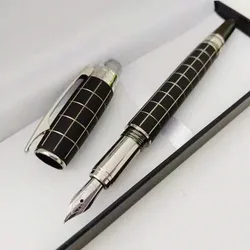 Stylo de luxe pliant noir et gris, papeterie fournitures de bureau, stylos à encre Design classique de marque 