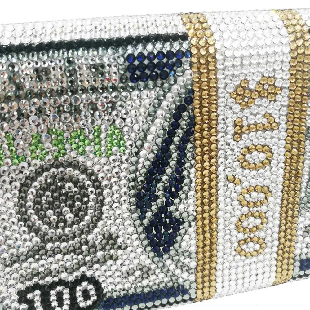 YLS уникальный дизайн,$100 долларов США, клатч для денег, женские вечерние сумки знаменитостей с кристаллами и бриллиантами, роскошные золотые вечерние сумочки, сумочка