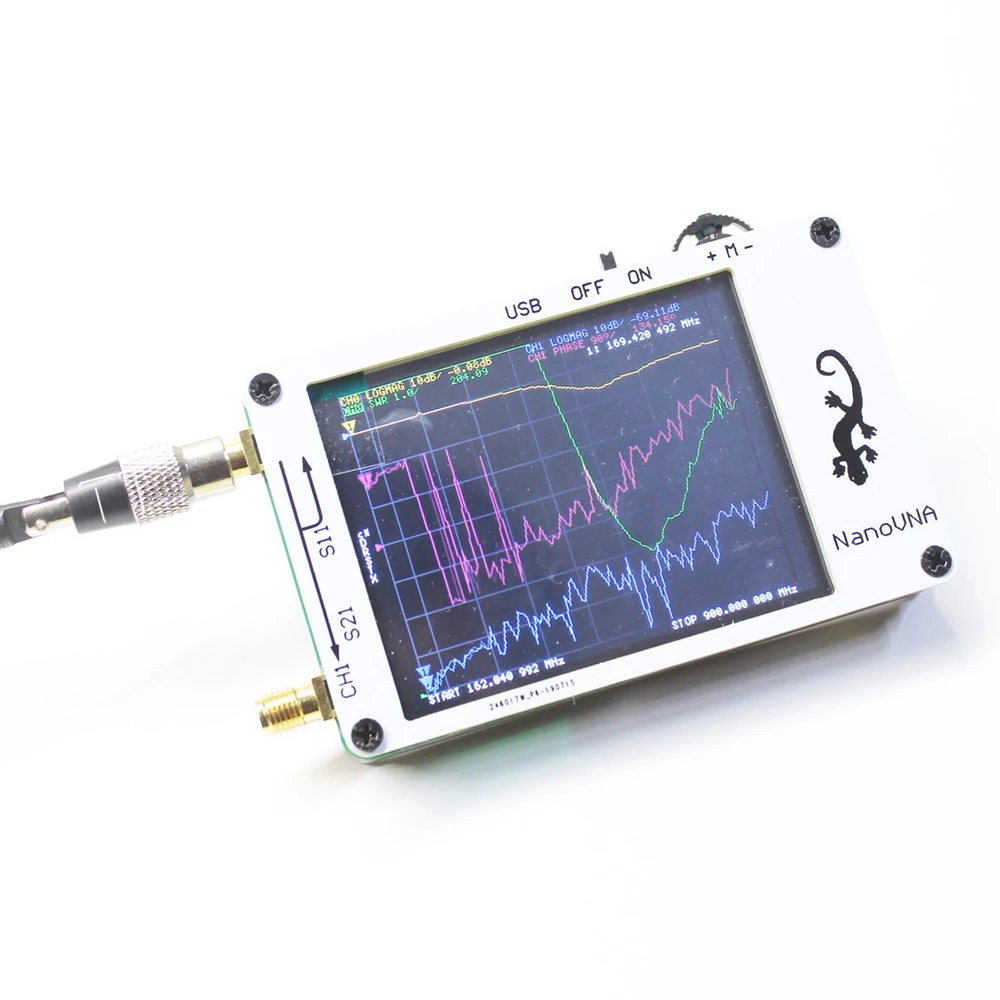 

Mini Vector Network Analyzer 2.8 Inch Digital LCD Display Touching Screen HF VHF UHF Antenna Analyzer Standing Wave