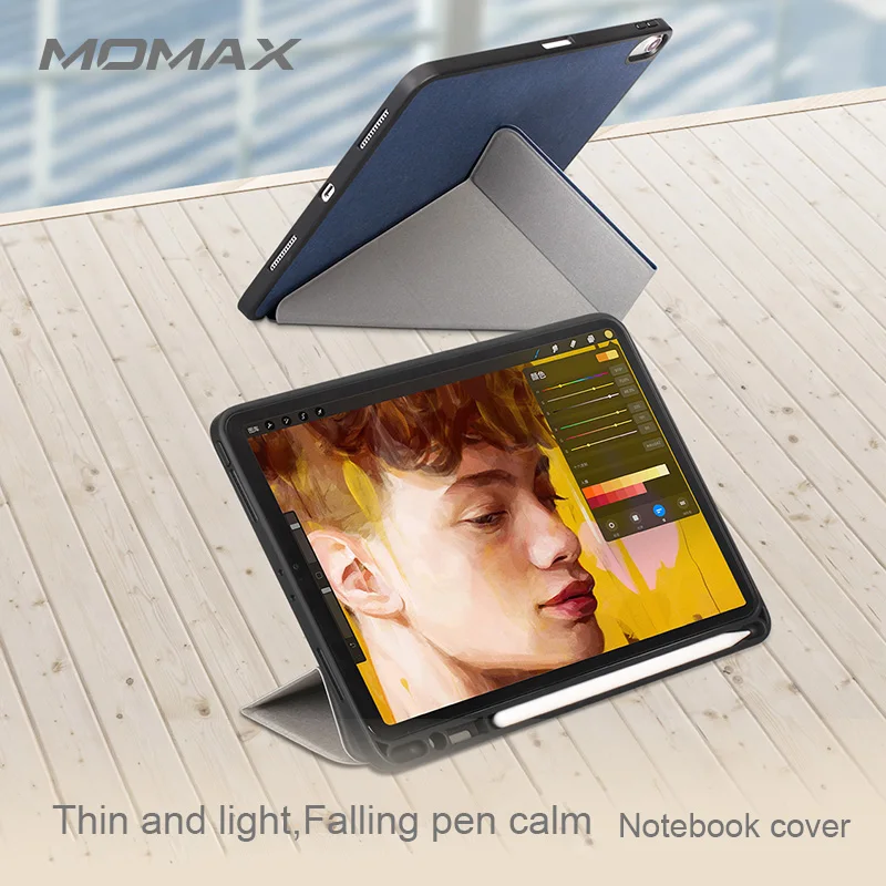

MOMAX iPad Pro 12.9 2018 protective case ios tablet all inclusive with pen slot iPad shell with pen slot 12.9 inches case