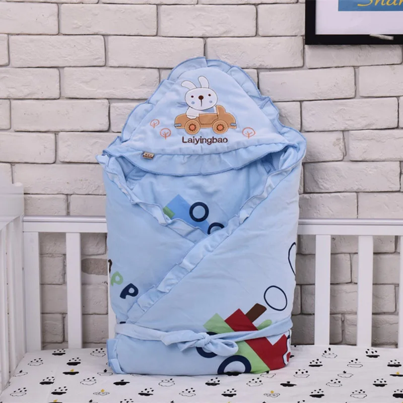 rabbite blue 90x90 см для новорожденных; сезон осень-зима; плотное детское хлопковое теплое стеганое одеяло; Товары для малышей - Цвет: rabbite blue