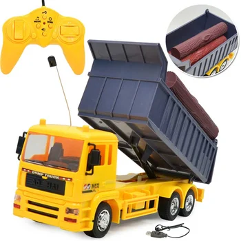 

Remote Control RC Engineering Car 1:24 Scale 8 Channel Dump Truck Toy Vehicle Electric RC Remote Control Cars