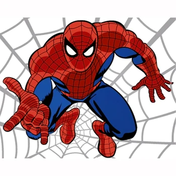 

5D diy round drill Diamond Painting Cross Stitch Diamond Embroidery Spider Man Diamond Mosaic home Decorative gift BY338