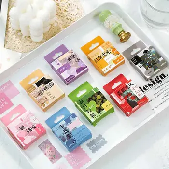 

50pcs DIY Paper Coated paper Stickers Peninsula Spring DIY Craft Stickers Dream Memory Dream Sunset DIY Craft Stickers