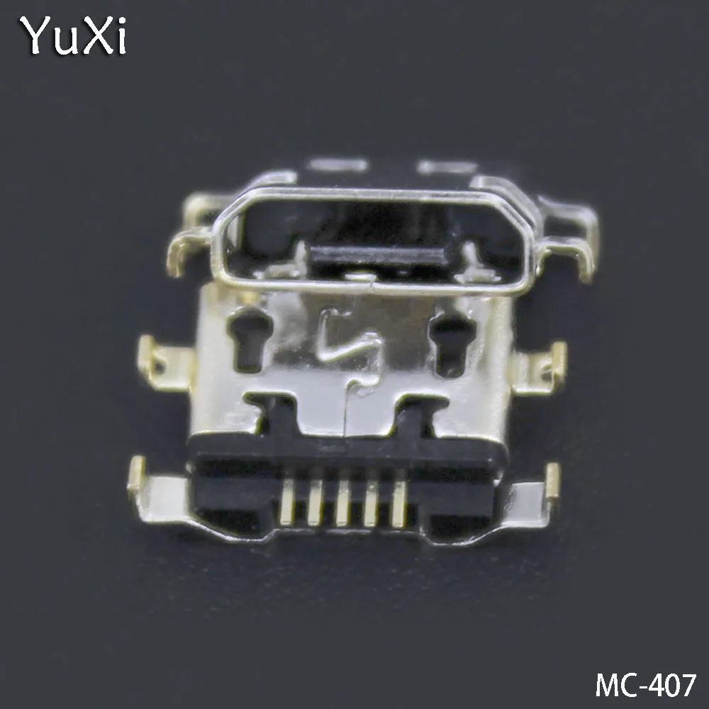 YuXi 10 шт./лот разъем для зарядки Micro usb Alcatel 6035R Idol S 4033 4033D POP C3 док-станция зарядное