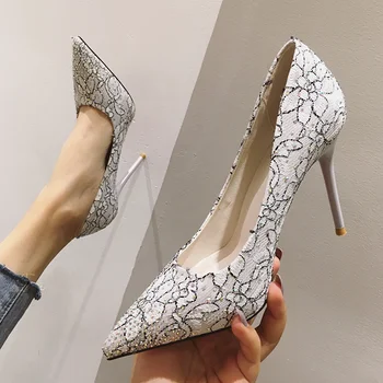 

Pointed single shoes 2019 autumn new wild ultra-fine heels