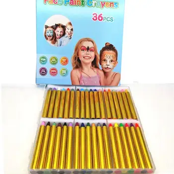 

36-color Crayons Set Eco-friendly Face Body Make Up Painting Crayons Pencil Artist Kit Painting For Kids Gift