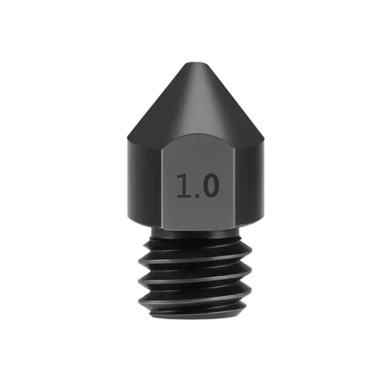 1.0mm Детали 3d принтера Reprap MK8 сопло из закаленной стали 1,75 мм для MK8 Ender 3 CR10 CR10S hotend комплект 83XB - Цвет: 1.0mm