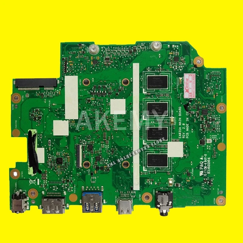 E403SA MAIN_BD._ 4G/N3700U EMMC 64G материнская плата на плате N3700 CPU 4G память SSD для ноутбука For Asus
