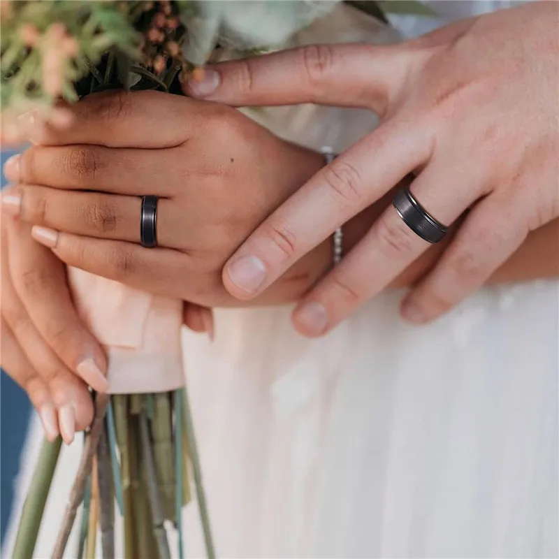 Engagement Rings Fashion Rings Wedding Rings Couple Rings Finger Rings Metal Rings Tungsten Carbide Ring for Couple