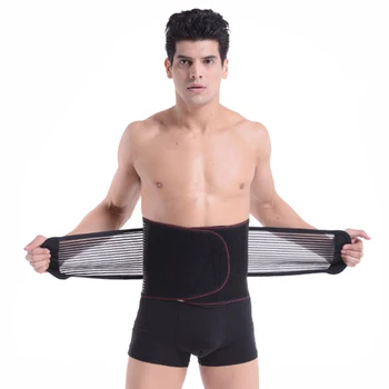

Adjustable Tourmaline Lumbar Support Back Waist Support Brace Self-heating Magnetic Therapy Waist Belt Double Banded aja lumbar