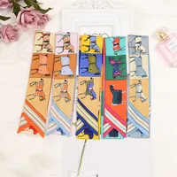 Horse Printing Bag Scarf 2024 New Small Skinny Silk Scarf Women Luxury Brand Foulard Women Tie Fashion Head Scarves For Ladies - Image 2